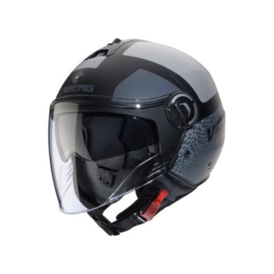 Caberg Riviera V4X Alpha casco jet nero-antracite-grigio opaco