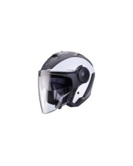 Caberg Casque jet Soho Milano noir-blanc mat