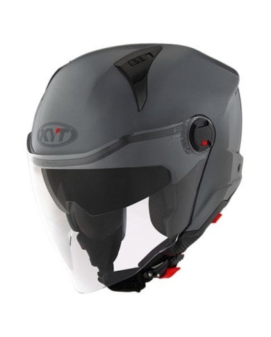 KYT Casco jet D-City grigio-nero