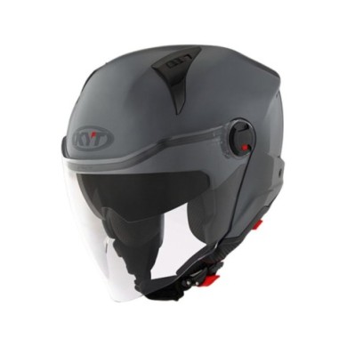 KYT Casco jet D-City grigio-nero