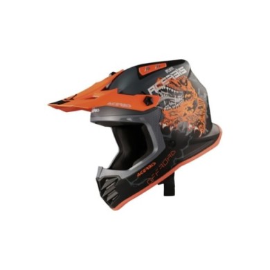 Acerbis Motocorsshelm PROFILE Junior schwarz-orange