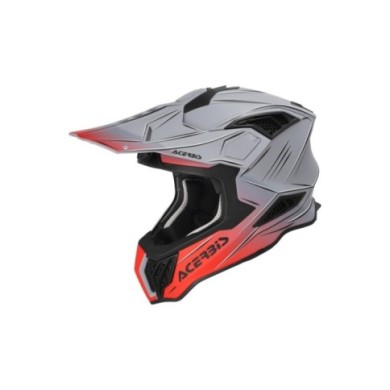 Acerbis Casco da motocross AIRSTRIKE-X grigio-rosso