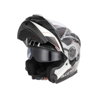 Acerbis Casco modulare SEREL 2206 nero-argento