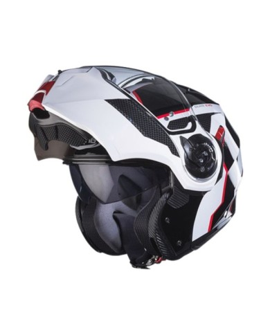 Caberg Duke Evo Move casco modulare nero-bianco-rosso