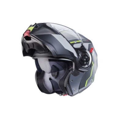 Caberg Casque modulable Duke Evo Move argent foncé-noir-jaune