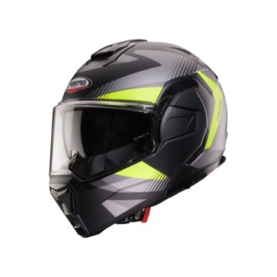 Caberg Trip Lunar casco modulare grigio opaco giallo