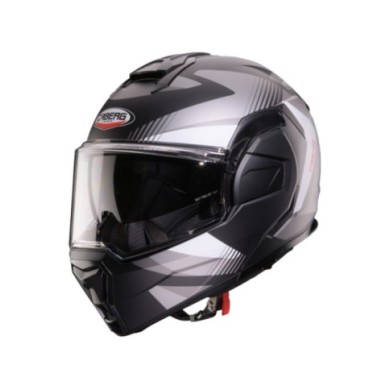 Caberg Trip Lunar casco modulare grigio opaco bianco