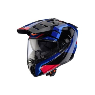 Caberg Tanami Scram casco enduro nero-blu-rosso
