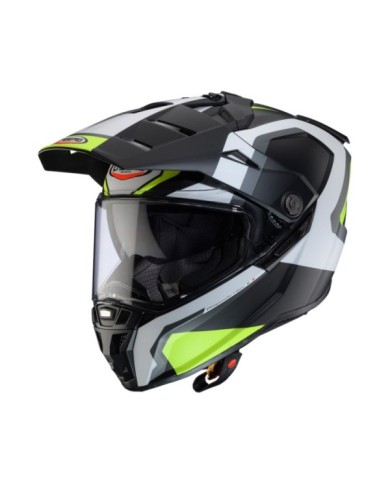Caberg Endurohelm Tanami Scram matt schwarz-grau-gelb fluo