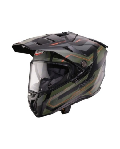 Caberg Tanami Ranger casco off-road nero opaco verde arancione