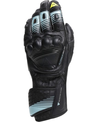 Dainese Handschuh Fiero Metal schwarz-blau-fluo gelb