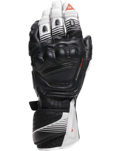 Dainese Gant Fiero Metal noir-blanc-rouge fluo
