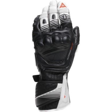 Dainese Gant Fiero Metal noir-blanc-rouge fluo