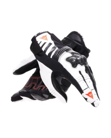 Guanto Dainese Reacto Carbon Court Donna nero-bianco-rosso