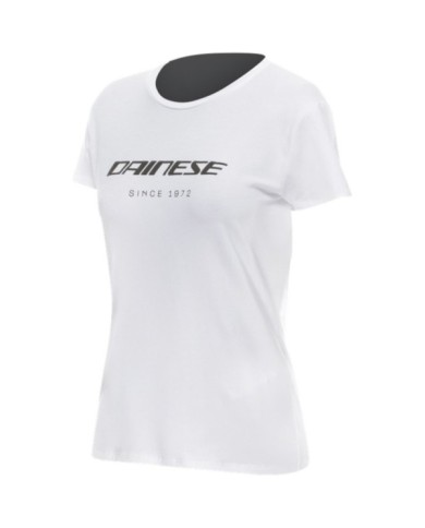 Dainese Damen T-Shirt Essence Wordmark weiss