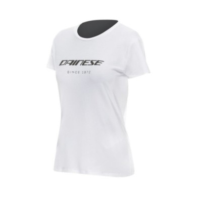 Dainese Damen T-Shirt Essence Wordmark weiss