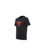 Dainese T-Shirt Dainese Logo schwarz-fluo rot
