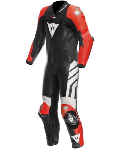 Dainese Combinaison cuir D-Air perf. 1-tlg Mugello 3 noir-fluo