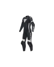 Dainese Tute in pelle da donna 1pc perf. Grobnik nero-bianco