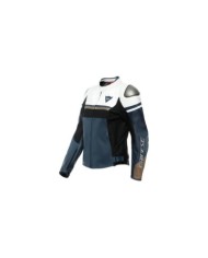 Dainese Femmes Veste en cuir Rapida noir-blanc-bronze