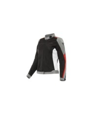 Dainese Giacca D-Dry Hydraflux Donna nero-grigio-rosso