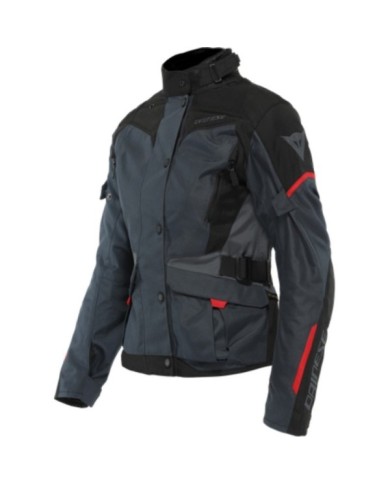 Dainese Damen Jacke D-DRY Tempest 3 ebony-schwarz-rot