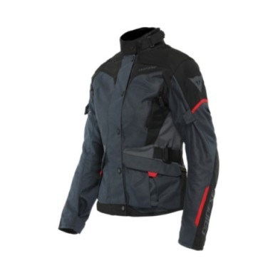 Dainese Damen Jacke D-DRY Tempest 3 ebony-schwarz-rot