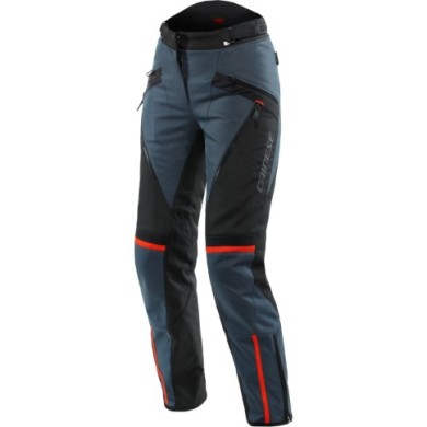 Dainese Dames Pantalon D-Dry Tempest 3 ébène-noir-rouge