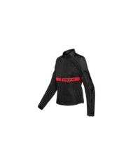 Dainese RIBELLE AIR TEX Veste pour dames noir-rouge