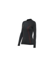 Dainese LS Thermo T-shirt funzionale da donna nero-rosso XS
