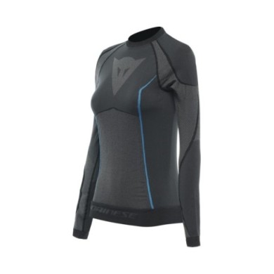 Dainese LS Dry T-shirt funzionale da donna nero-blu XS