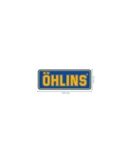 Öhlins Sticker jaune-bleu, 47x125mm