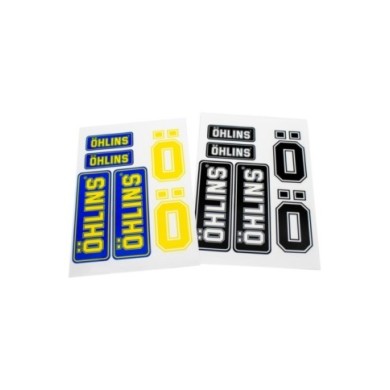 Öhlins Sticker Set R&T ÖHLINS Set, 12 diff. Autocollant