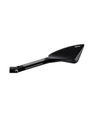 Rizoma Specchietto retrovisore Tomok in alluminio nero, sinistro