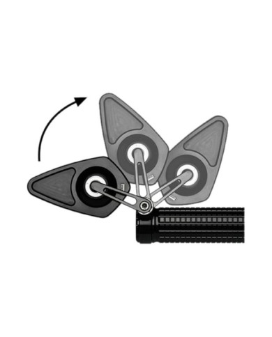 Motogadget Specchietto retrovisore per manubrio MO.VIEW BLADE FLIP