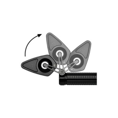 Motogadget Specchietto retrovisore per manubrio MO.VIEW BLADE FLIP