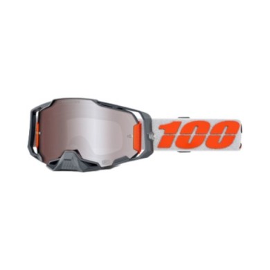 100percent 100 % Armega HIPER Goggle Silver – Spiegelglas in Silber