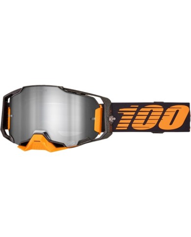 100percent 100 % Armega HIPER Goggle Acosta – Spiegelglas in Silber
