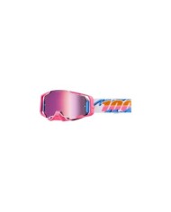 100percent 100% Armega HIPER Goggle Lefreak - Lenti rosa a specchio
