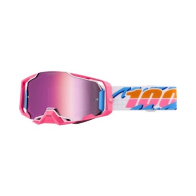 100percent 100% Armega HIPER Goggle Lefreak - Lenti rosa a specchio