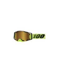 100percent Occhiali Armega 100% Neon Yellow - Lenti Mirror Gold