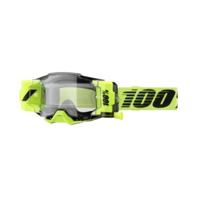 100percent Occhiali Armega FORECAST 100% Neon Yellow - Lenti trasparenti