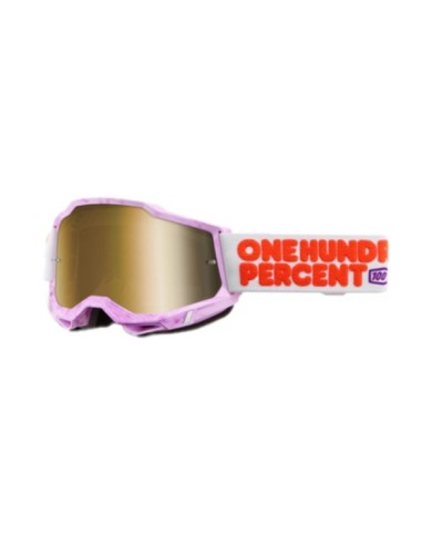 100percent 100 % Accuri 2 Goggle Hundreds – Spiegelglas True Gold Lens