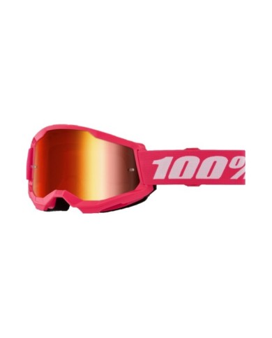 100percent 100% Strata 2 Goggle Pink - Mirror Red Lens