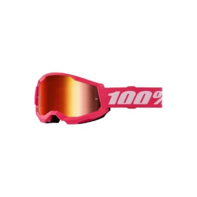 100percent 100% Strata 2 Goggle Pink - Mirror Red Lens