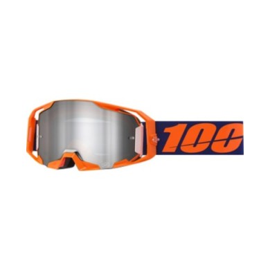 100percent 100% Armatic Goggle Neon Orange - Mirror Silver Flash Lens