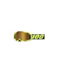 100percent Occhiali Armatic Goggle Neon Yellow - Lenti Mirror True Gold