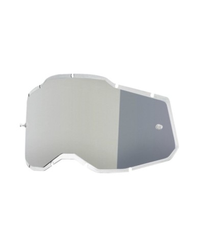 100percent 100% RC2 AC2 ST2 Plus Sostituzione - Specchio iniettato argento L
