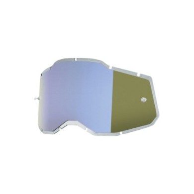 100percent 100% RC2 AC2 ST2 Plus Sostituzione - Specchio iniettato blu Len