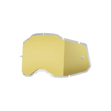 100percent 100% RC2 AC2 ST2 Plus Replacement - Injected Mirror Gold Len